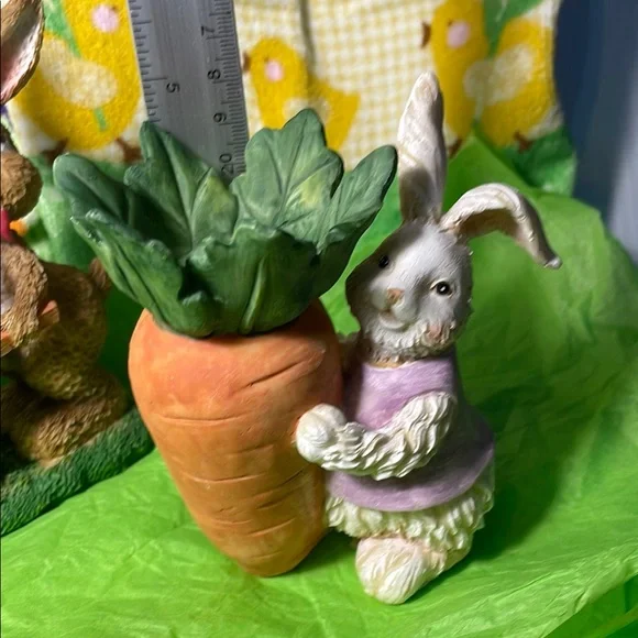 Easter Bunny and Carrot Candle Holder Set - Picture 5 of 14